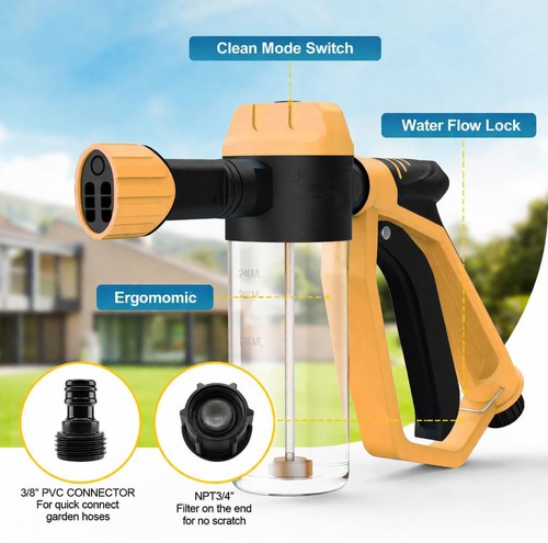 Car wash foam gun - foam,