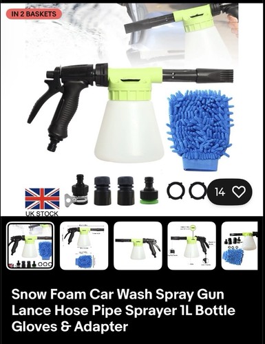 Snow foam car wash spray - foam, gun